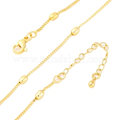 Brass Satellite Chains Necklaces for Women&nbsp;NJEW-D302-67G