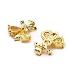 Rack Plating Real 18K Gold Plated Brass Pendants&nbsp;KK-B077-29G-02