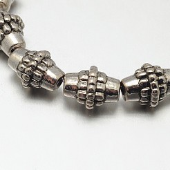 Tibetan Style Bicone Alloy Bead Strands&nbsp;TIBEB-O007-16-NR