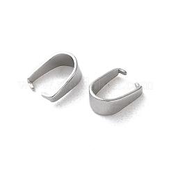 304 Stainless Steel Snap on Bails&nbsp;STAS-V007-02B-P
