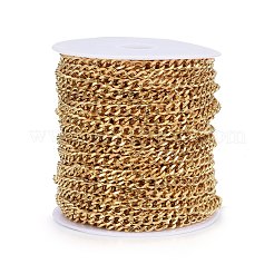 PVD Vacuum Plating 304 Stainless Steel Cuban Link Chains&nbsp;CHS-H020-06G