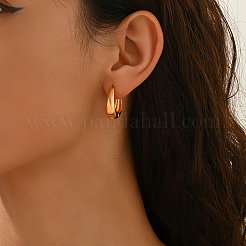 Stainless Steel U-shaped Hoop Earrings&nbsp;LS-RX7461