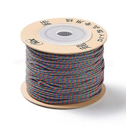 ポリエステルツイストコード  ラウンド  DIYのジュエリーには  グリーン  1.2mm  約38.28ヤード（35m）/ロール&nbsp;OCOR-G015-01B-04