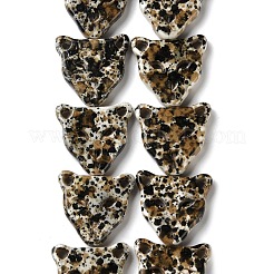 Spray Printed Synthetic Turquoise Beads Strands&nbsp;TURQ-P002-03A-01