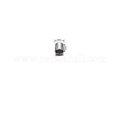 201 Stainless Steel Cord Ends&nbsp;STAS-WH0032-04C-P
