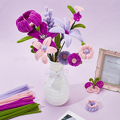 DIY Polyester Plush Sticks Kit&nbsp;DIY-GA0009-12A