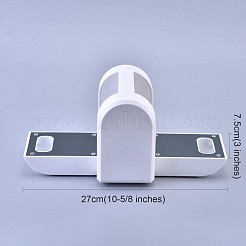 手動型抜き・エンボス加工機  アート＆クラフト用  スクラップブッキングとカード作成  2個のカッティングパッド付き  ホワイト  19.5x7.5x12cm&nbsp;DIY-K023-01