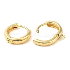 Brass Hoop Earrings&nbsp;EJEW-K083-33G