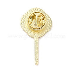 Cute Hot Pink Lollipop Enamel Pins&nbsp;JEWB-S025-12C