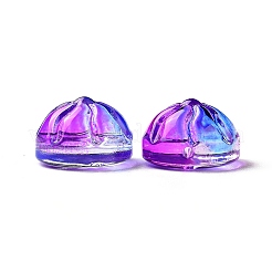 Transparent Spray Painted Glass Beads&nbsp;GLAA-I050-09C