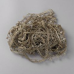 ミルクファイバーレーストリム  服装アクセサリー  波形  淡い茶色  1インチ（26mm）&nbsp;OCOR-WH0085-26