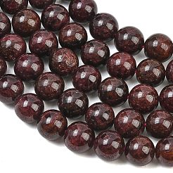 天然石ガーネットビーズ連売り  スムーズなラウンド  10~10.5mm  穴：1mm  約39個/連  15.35''（39センチメートル）&nbsp;LS-GG-CBA96FE-A01-10mm