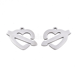 Non-Tarnish Valentine's Day 201 Stainless Steel Pendants&nbsp;STAS-S081-003