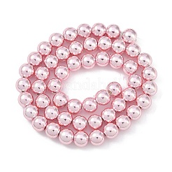 Baking Paint Electroplated Synthetic Non-magnetic Hematite Beads Strands&nbsp;G-H072-E01-01A