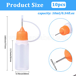 10Pcs Polyethylene(PE) Needle Applicator Tip Bottles&nbsp;TOOL-GF0003-52C