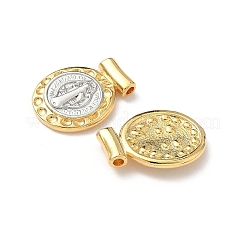 真鍮チャーム  ラックめっき  鉛フリー＆カドミウムフリー  長持ちメッキ  18KGP本金メッキ  17.5x13x2.5mm  穴：1.4mm&nbsp;KK-L243-08C