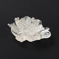 クリア樹脂カボション  携帯電話の装飾とボビーピンのアクセサリーのDIY  花  透明  25x22.5x9.5mm&nbsp;LS-RESI-G027-01A