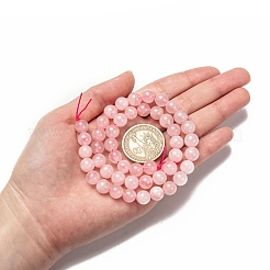 Natural Madagascar Rose Quartz Beads Strads&nbsp;X1-G-D655-8mm