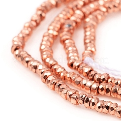 Electroplated Non-magnetic Synthetic Hematite Beads Strands&nbsp;G-F682-07-RG