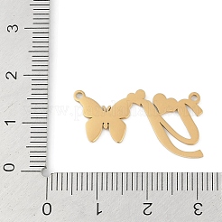 304 Stainless Steel Pendants&nbsp;STAS-L279-002G-Y