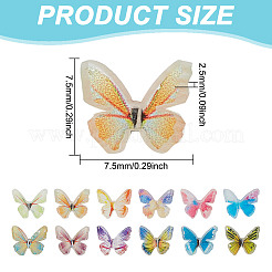 72Pcs 12 Colors 3D Resin Cabochons&nbsp;MRMJ-FI0001-01