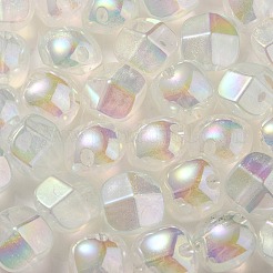 UV Plating Luminous Transparent Acrylic Beads&nbsp;OACR-P010-01E