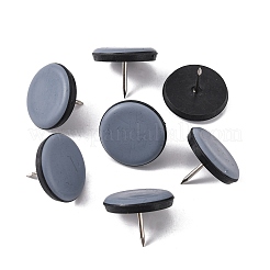 鉄製家具足釘  椅子用家具グライド  テーブル  フラットラウンド  プラチナ  1-1/8インチ（30mm）&nbsp;FIND-WH0064-13D