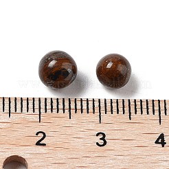 天然タイガーアイ球状ビーズ  ラウンドビーズ  穴がない  6~6.5mm&nbsp;G-P520-20