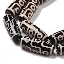 Tibetan Style 9-Eye dZi Beads Strands&nbsp;TDZI-G010-P01
