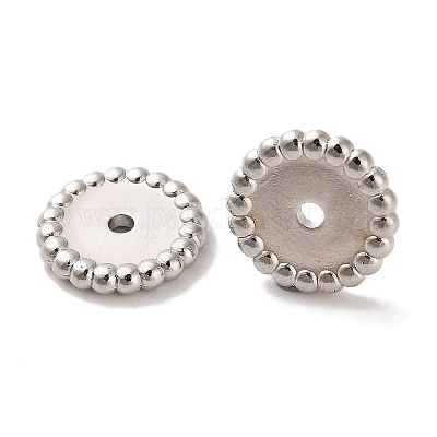 CCBプラスチックビーズ  フラットラウンド  プラチナ  13mm  穴：1.9mm&nbsp;CCB-U001-21A-P-1