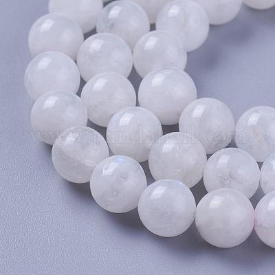 Natural Rainbow Moonstone Beads Strands&nbsp;G-G970-37-8mm-1