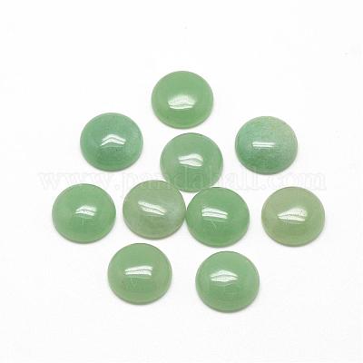 天然石グリーンアベンチュリンカボション  半円/ドーム  8x4mm&nbsp;G-R416-8mm-43-1