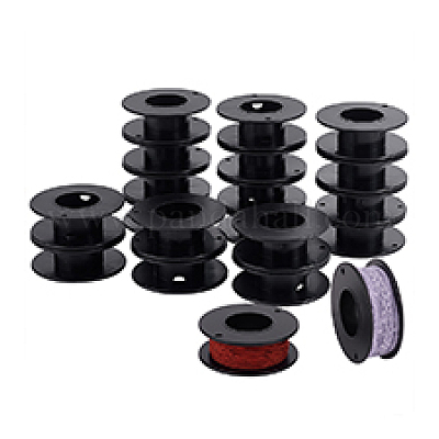 プラスチックスプール  ブラック  5.5x2cm  内径：2.5のCM&nbsp;FIND-WH0170-44-1