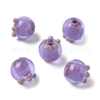 Handmade Lampwork Bumpy Beads&nbsp;LAMP-P077-01-1