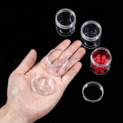 プラスチックビーズ収納ケース  透明  3.9x5cm  容量：20ml（0.67液量オンス）&nbsp;X-CON-T0AGP-1