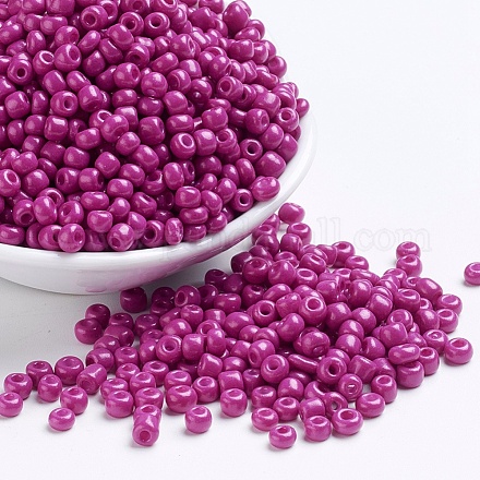 Baking Paint Glass Seed Beads&nbsp;SEED-S003-K21-1