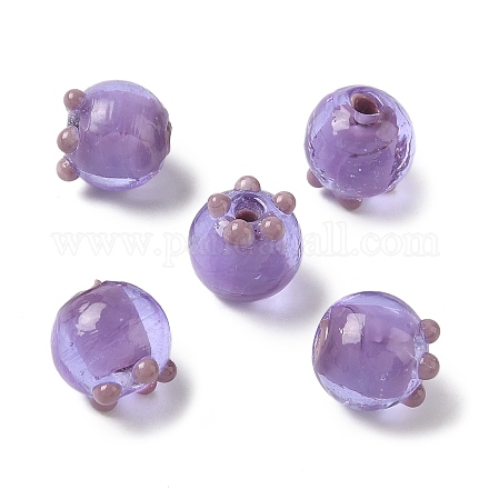 Handmade Lampwork Bumpy Beads LAMP-P077-01-1