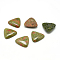 Natural Unakite Gemstone Cabochons, Triangle, 9.5~10x10x5.5mm