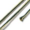 14M Two Tone Polyester Braided Cord, Round, Dark Green, 2.5mm, about 15.31 Yards(14m)/Roll