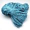 7 Inner Cores Polyester & Spandex Cord Ropes, with Patterns, for Rope Bracelets & Shoe Lace Cord Making, Dodger Blue, 4mm, about 109.36 yards(100m)/bundle, 420~500g/bundle