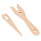 Wooden Knitting Loom Plexer, BurlyWood, 11.2x2.05x0.3cm, Hole: 19.5x7.5mm