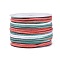 50M Segment Dyed Macrame Cotton Cord, Round Braided Rope, for Wall Hanging, Crafts, Gift Wrapping, Orange Red, 3mm, about 54.68 Yards(50m)/Roll