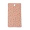 Cardboard Earring Display Cards, Rectangle with Flower Pattern, BurlyWood, 9x5x0.04cm, Hole: 1.5mm