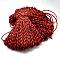 7 Inner Cores Polyester & Spandex Cord Ropes, with Patterns, for Rope Bracelets & Shoe Lace Cord Making, Red, 4mm, about 109.36 yards(100m)/bundle, 420~500g/bundle