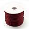 Nylon Satin Rattail Cords, Beading Threads for Bracelet Jewelry Making Chinese Knot Macrame Craft, Brown, 1.5mm, about 100yards/roll(300 feet/roll)