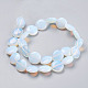Flat Round Opalite Beads Strands&nbsp;G-S110-25-2