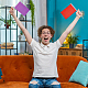 30Pcs 10 Colors Polyester & Plastic Flag&nbsp;AJEW-AR0005-24-4
