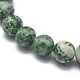 Natural Green Spot Jasper Bead Stretch Bracelets&nbsp;BJEW-K212-C-017-3