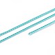 ポリエステルワックスコード  ラウンド  淡いターコイズ  0.5mm  5 M /バンドル&nbsp;YC-TAC0001-16-3