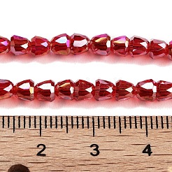 Electroplate Glass Beads Strands&nbsp;EGLA-D030-T4mm-B06